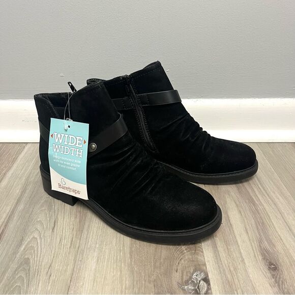 BareTraps Boots Women’s 9W Chrisa Black Ankle - Picture 1 of 9